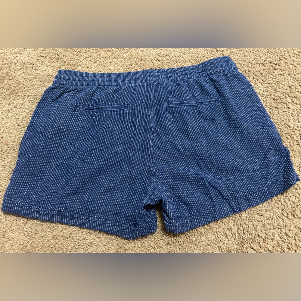 Old Navy Navy Pinstripe High-Waist Drawstring Shorts size L - Picture 3 of 7